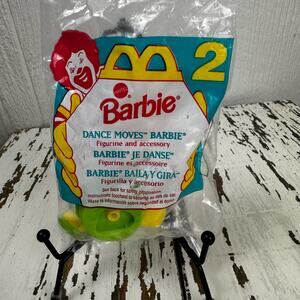 McDonald's 1994 Dance Moves Barbie Mattel Happy Meal Toy #2 Figure NIP NOS